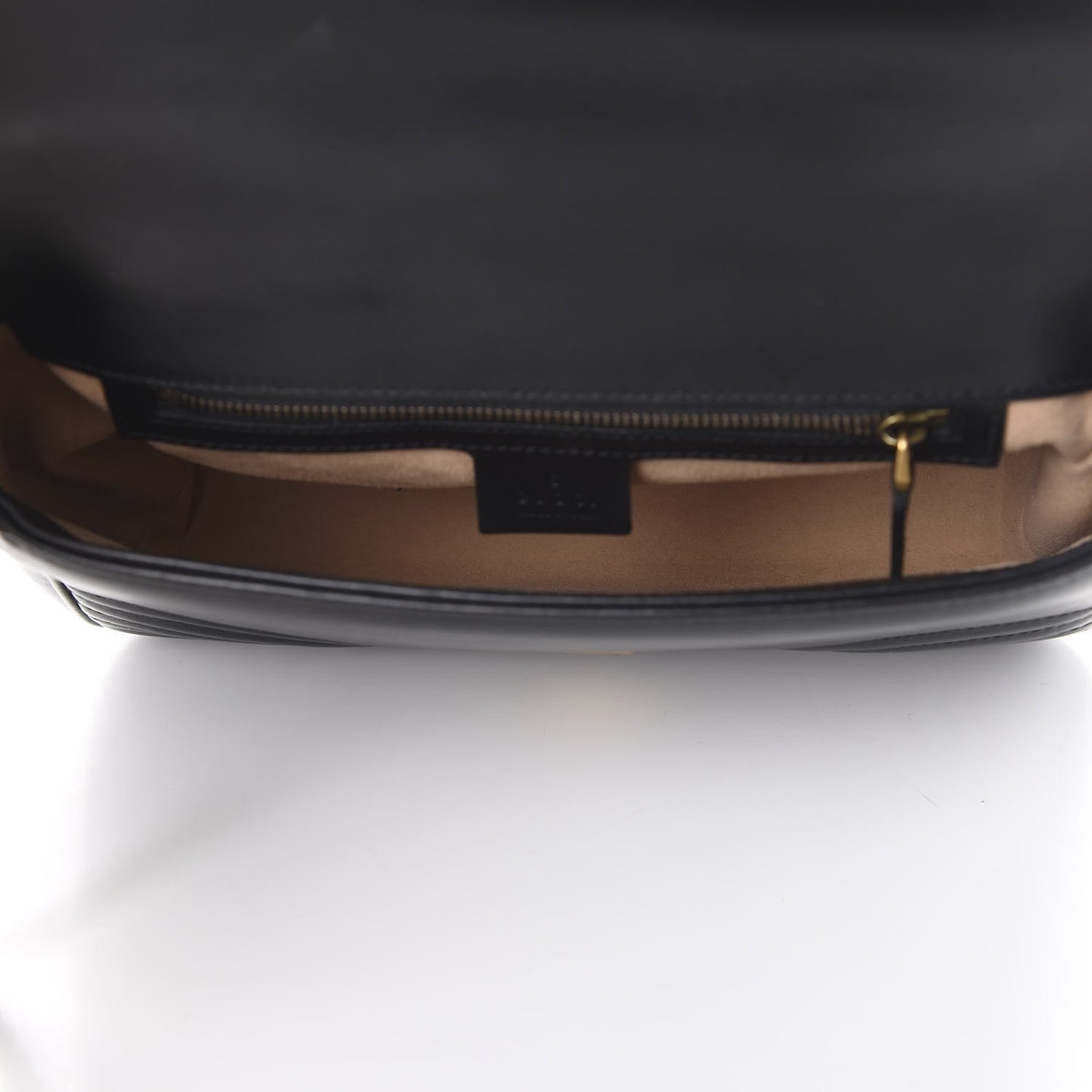 Calfskin Matelasse Small GG Marmont Top Handle Shoulder Bag Black