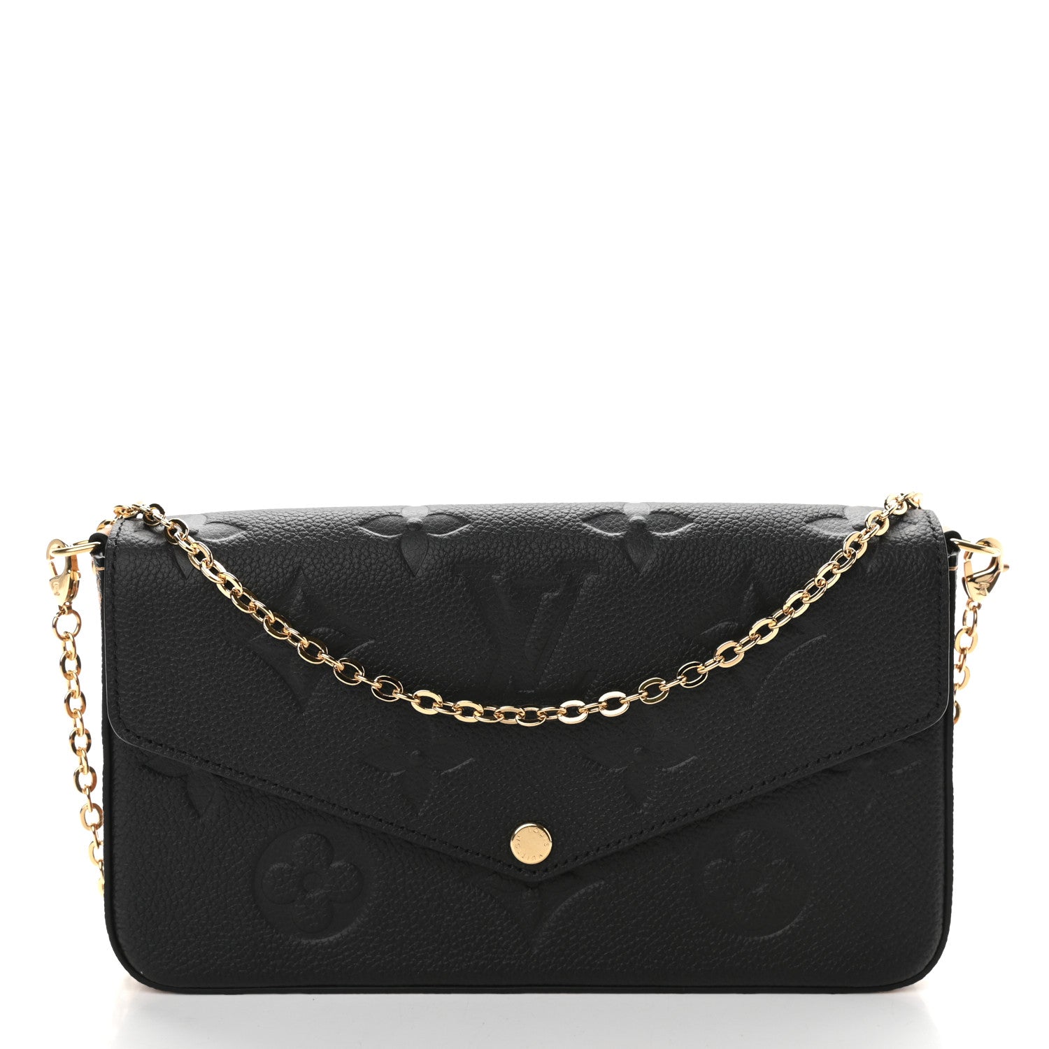 Louis Vuitton Empreinte Monogram Giant Wild At Heart Felicie Pochette Black 3 of 9