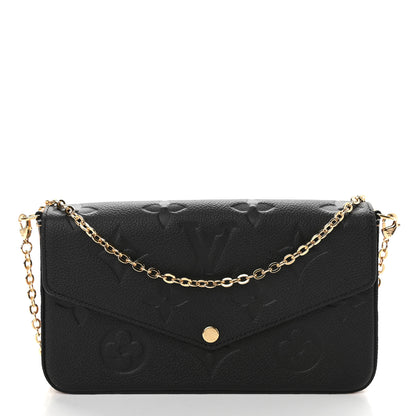 Louis Vuitton Empreinte Monogram Giant Wild At Heart Felicie Pochette Black 3 of 9