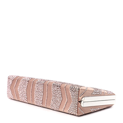 Jimmy Choo Crystal Satin Celeste Clutch Pink 7 of 9