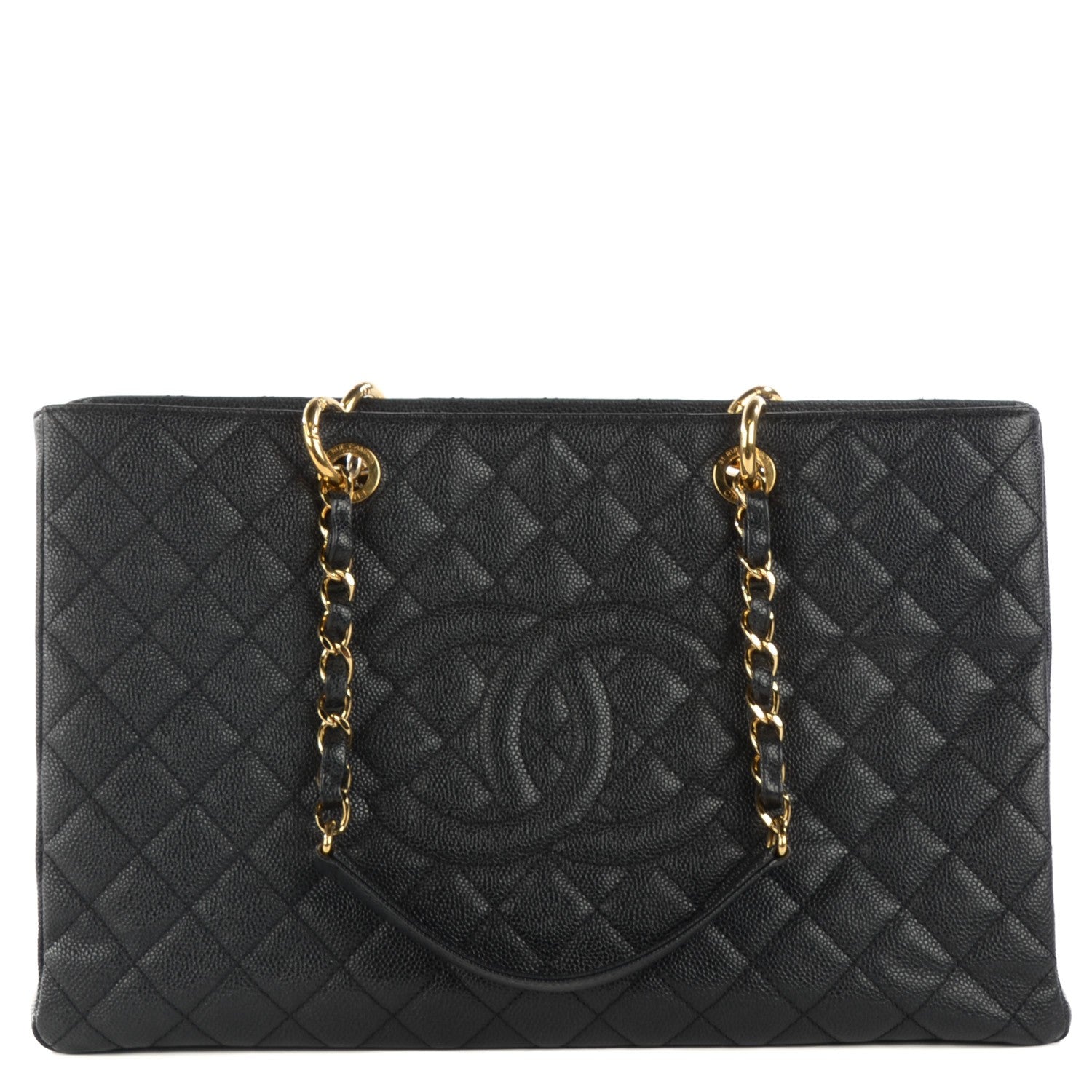 Chanel Caviar Quilted XL Grand Shopping Tote GST Black 1 of 7