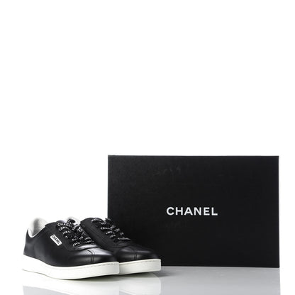 Chanel Calfskin CC Womens Sneakers 40.5 Black 10 of 10