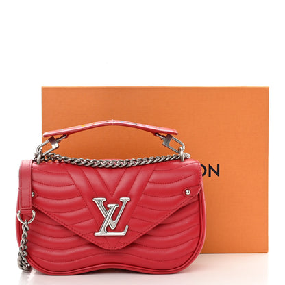 Louis Vuitton Calfskin New Wave Chain MM Ecarlate 15 of 15