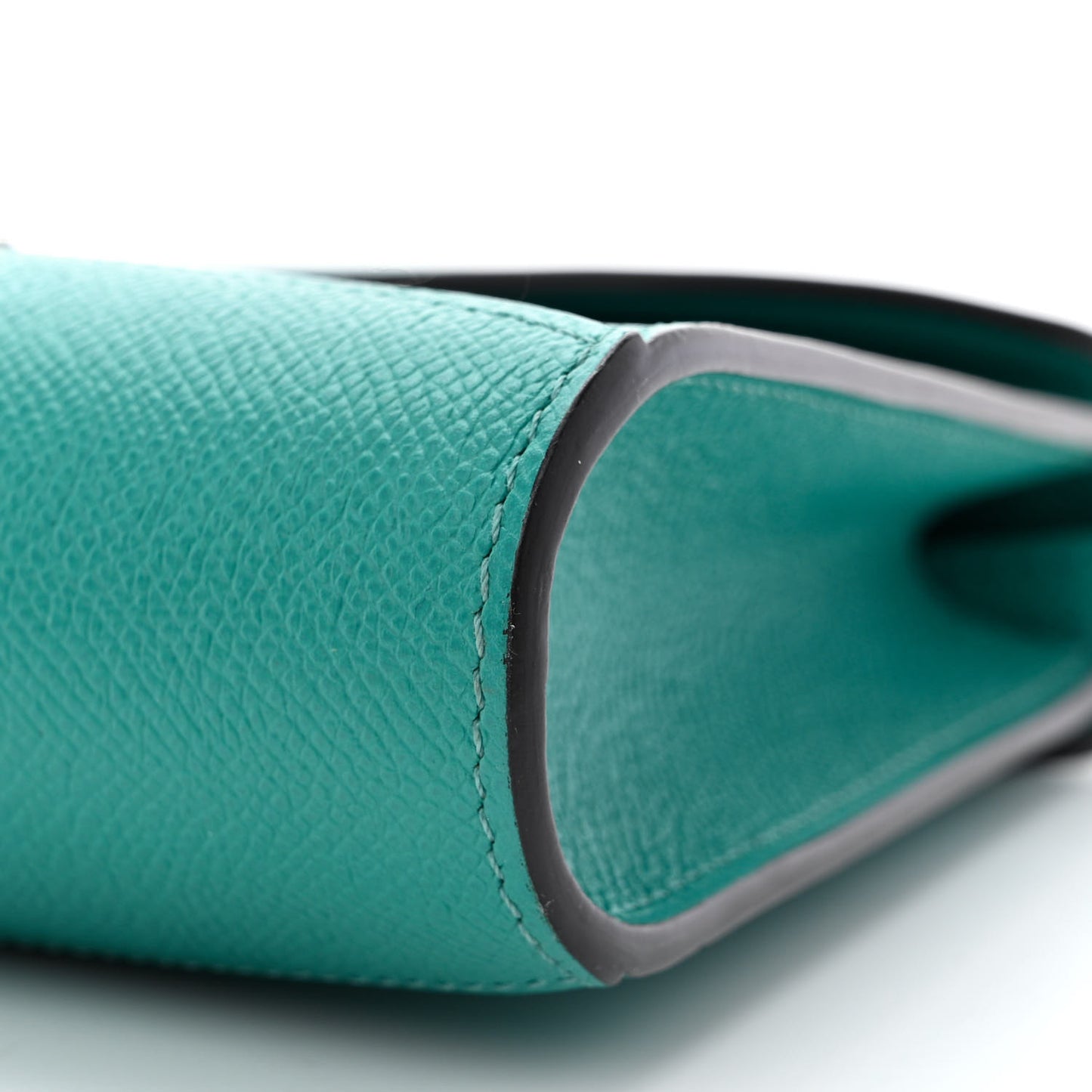 Carat Calfskin Gabrielle Clutch Turquoise