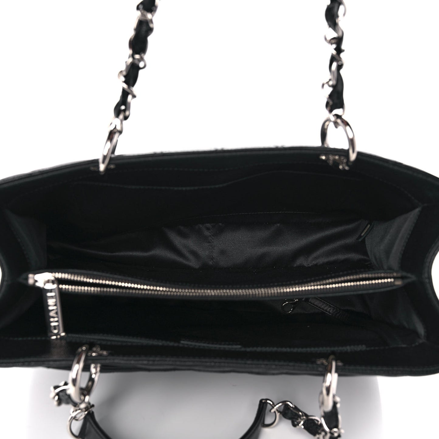 Caviar Quilted Grand Shopping Tote GST Black