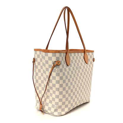 Louis Vuitton Damier Azur Neo Neverfull MM Rose Ballerine 2 of 15