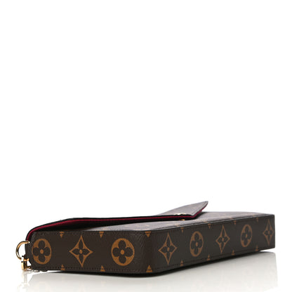Louis Vuitton Monogram Pochette Felicie Chain Wallet Fuchsia 5 of 14