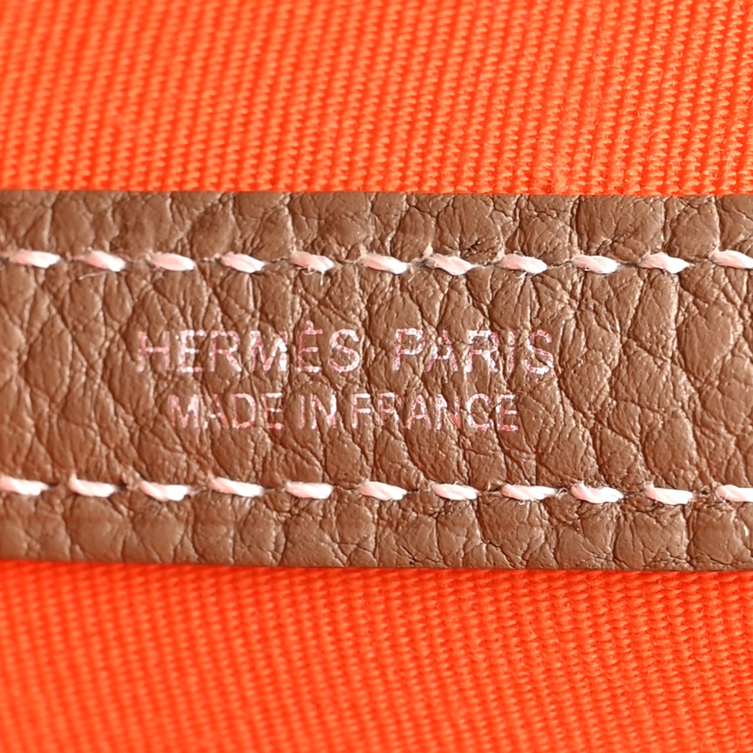 Hermes Toile Officier Negonda Garden Party 30 TPM Feu Etoupe 6 of 10