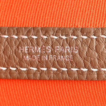 Hermes Toile Officier Negonda Garden Party 30 TPM Feu Etoupe 6 of 10