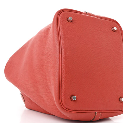 Hermes Taurillon Clemence Picotin Lock 22 MM Sanguine 9 of 10