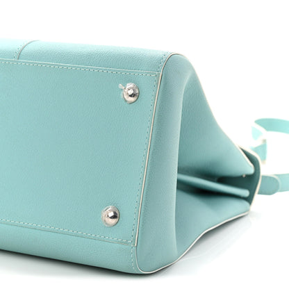Delvaux Grained Calfskin MM Brillant Satchel Light Blue 10 of 13