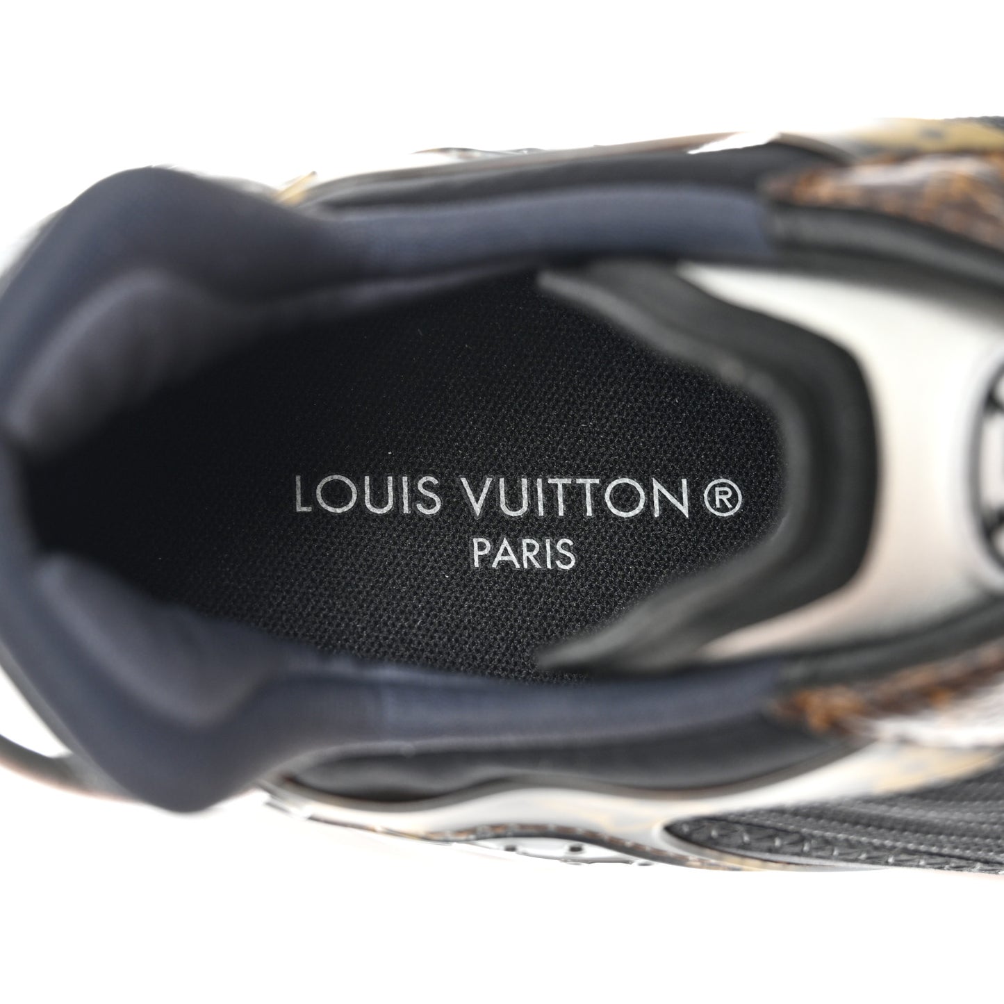 Monogram Calfskin Run 55 Sneakers 38 Black