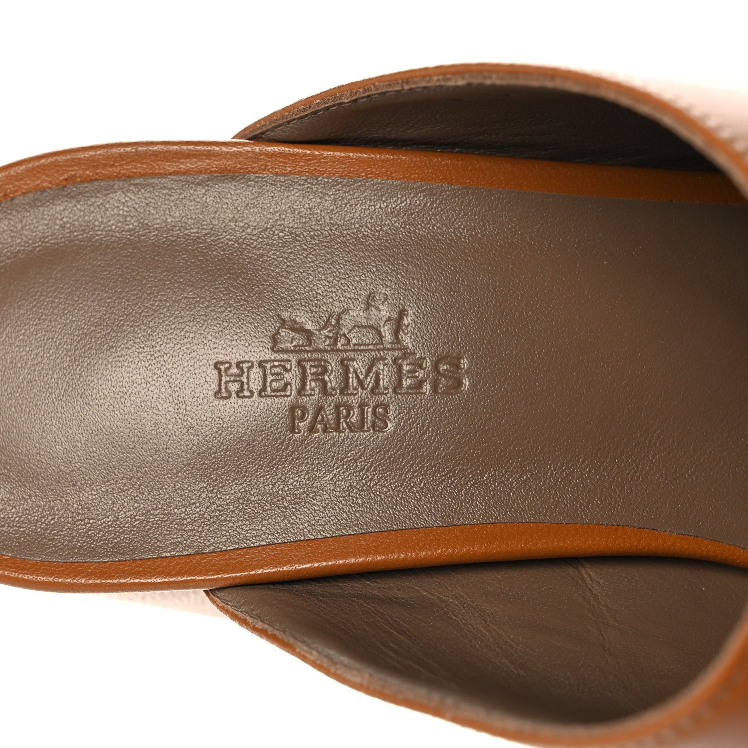 Hermes Calfskin Detail Mules 40 Beige Dore 7 of 9