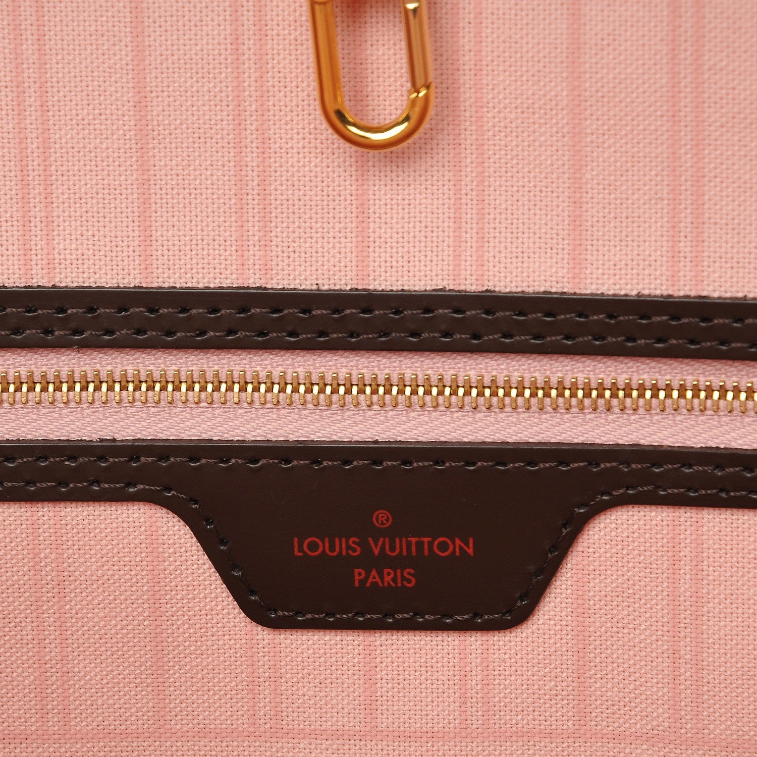 Louis Vuitton Damier Ebene Neo Neverfull MM Rose Ballerine 7 of 9