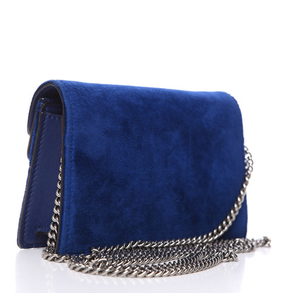 Gucci Velvet Super Mini Dionysus Shoulder Bag Cobalt 3 of 11