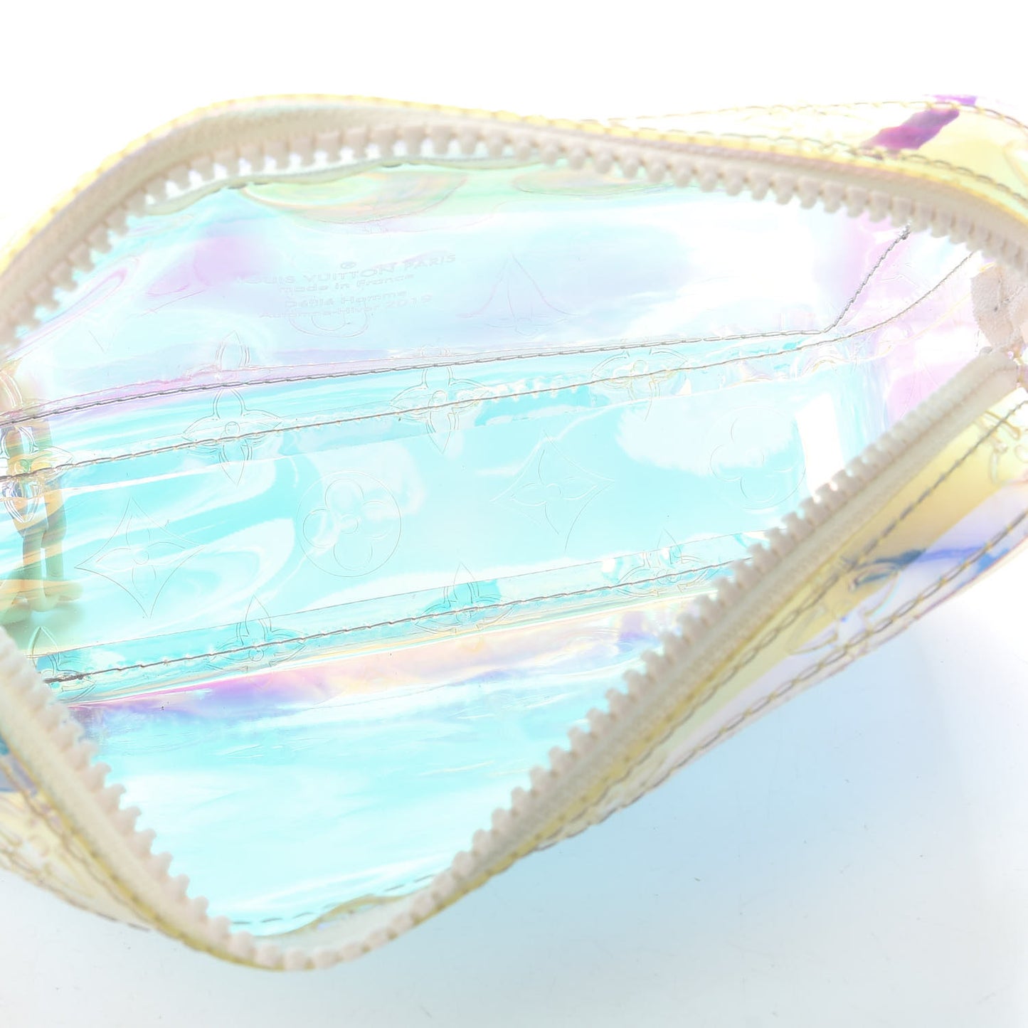PVC Monogram Pochette Volga Iridescent Prism
