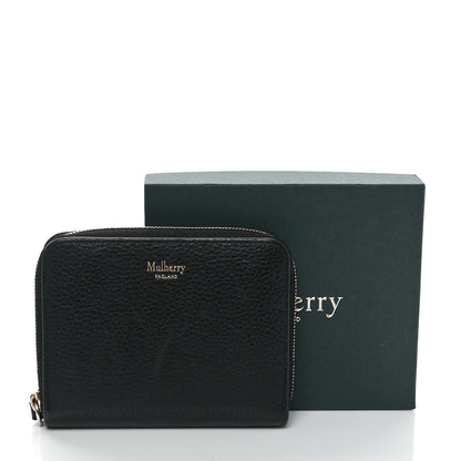 Mulberry Small Classic Grain Zip Around Purse Black 10 of 10