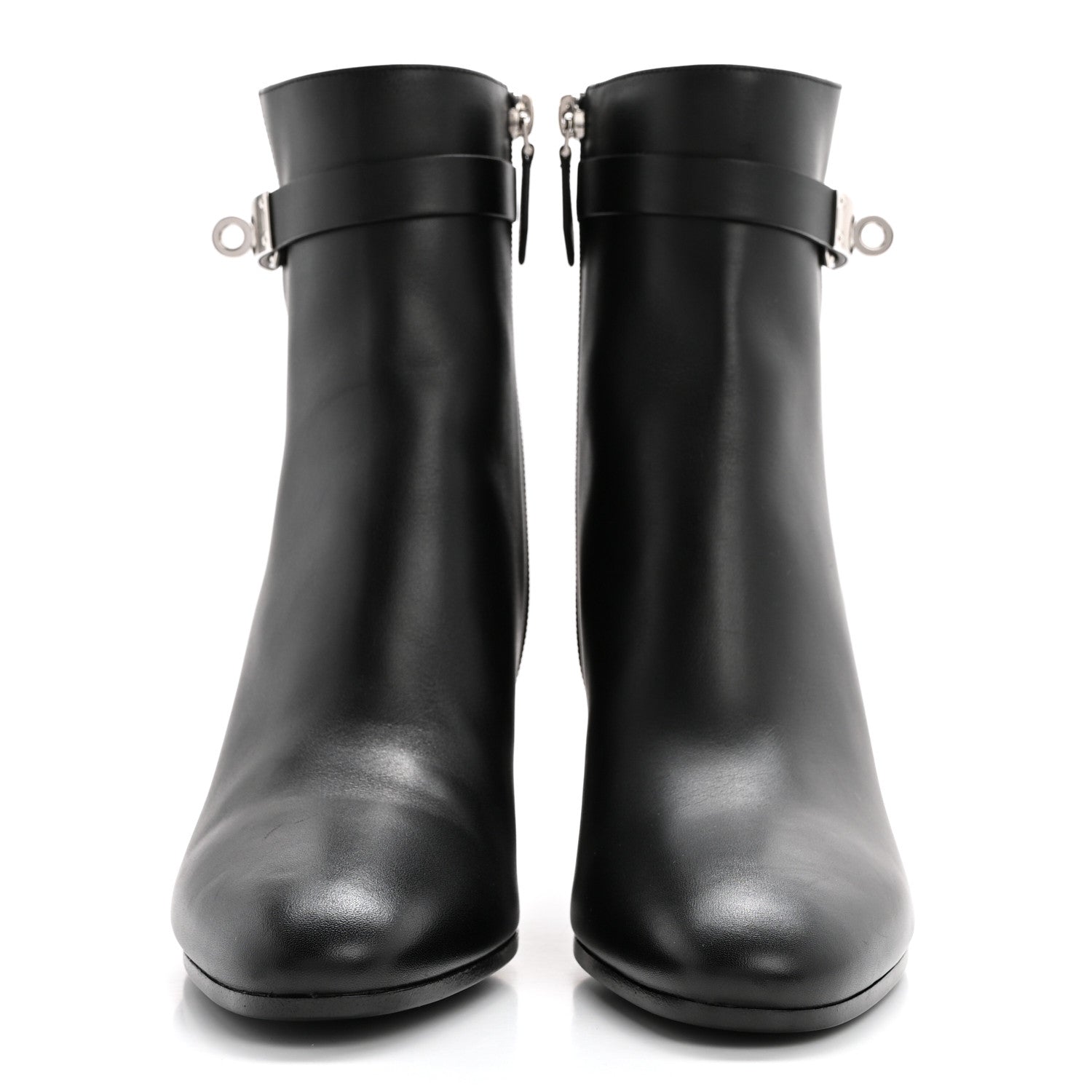 Hermes Calfskin Saint Germain Ankle Boots 38.5 Black 2 of 8