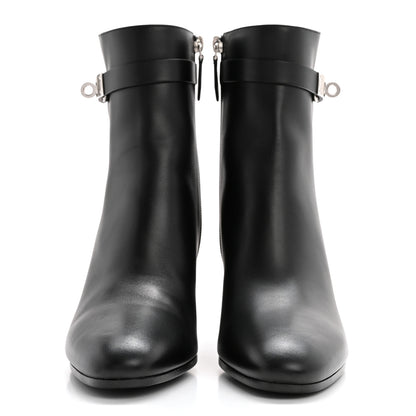 Hermes Calfskin Saint Germain Ankle Boots 38.5 Black 2 of 8