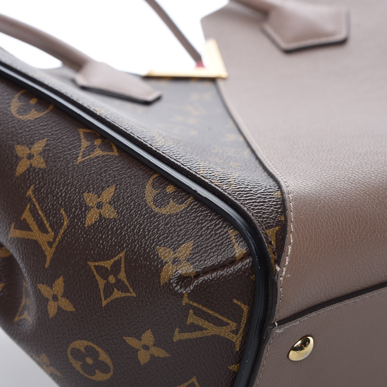 Louis Vuitton Calfskin Monogram Kimono Tote Taupe Glace 12 of 13