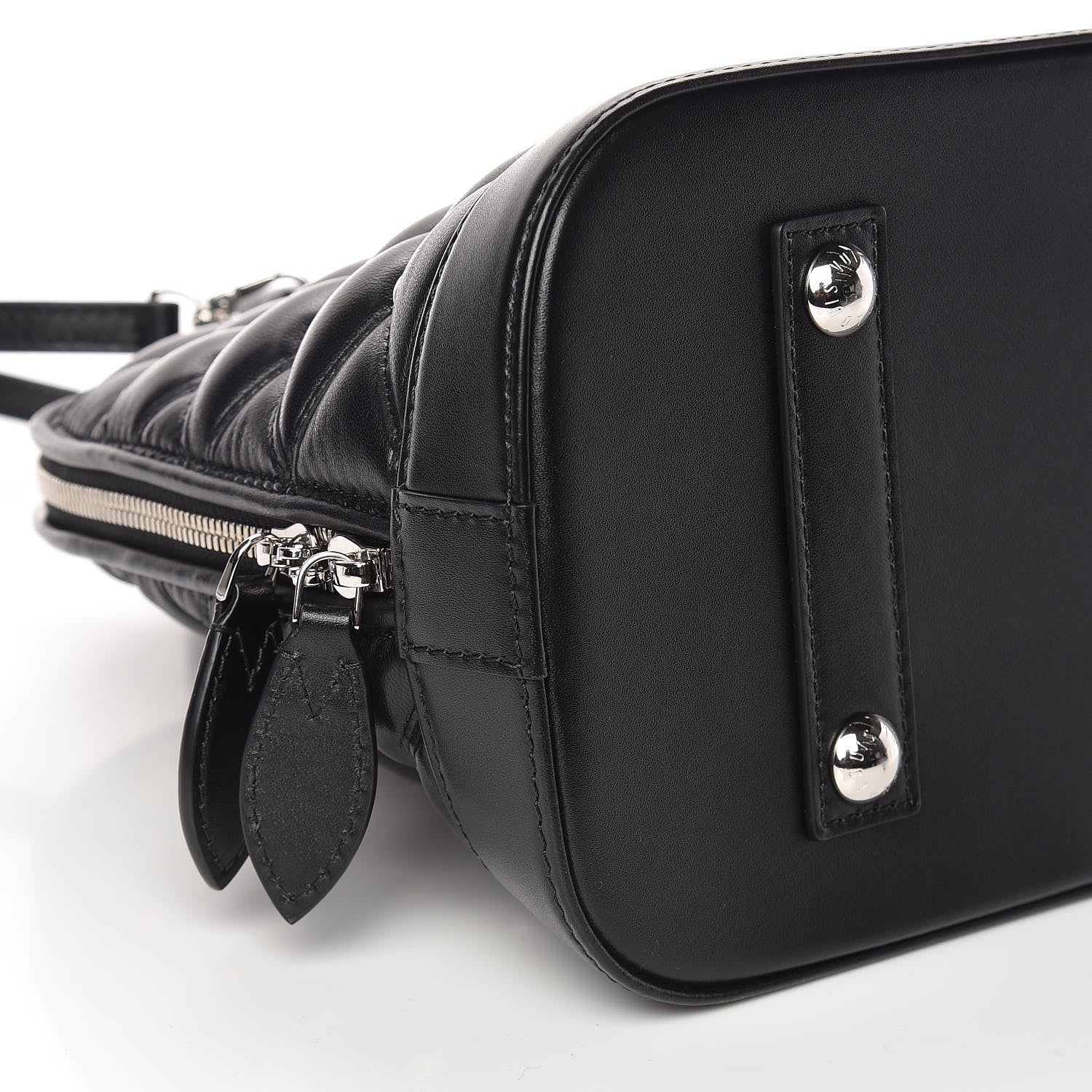 Louis Vuitton Lambskin Studded Malletage Alma PM Black 8 of 10