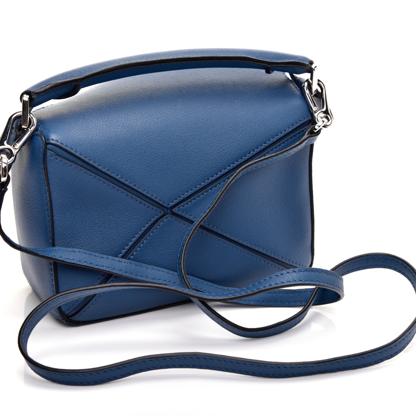 Calfskin Mini Puzzle Bag Blue