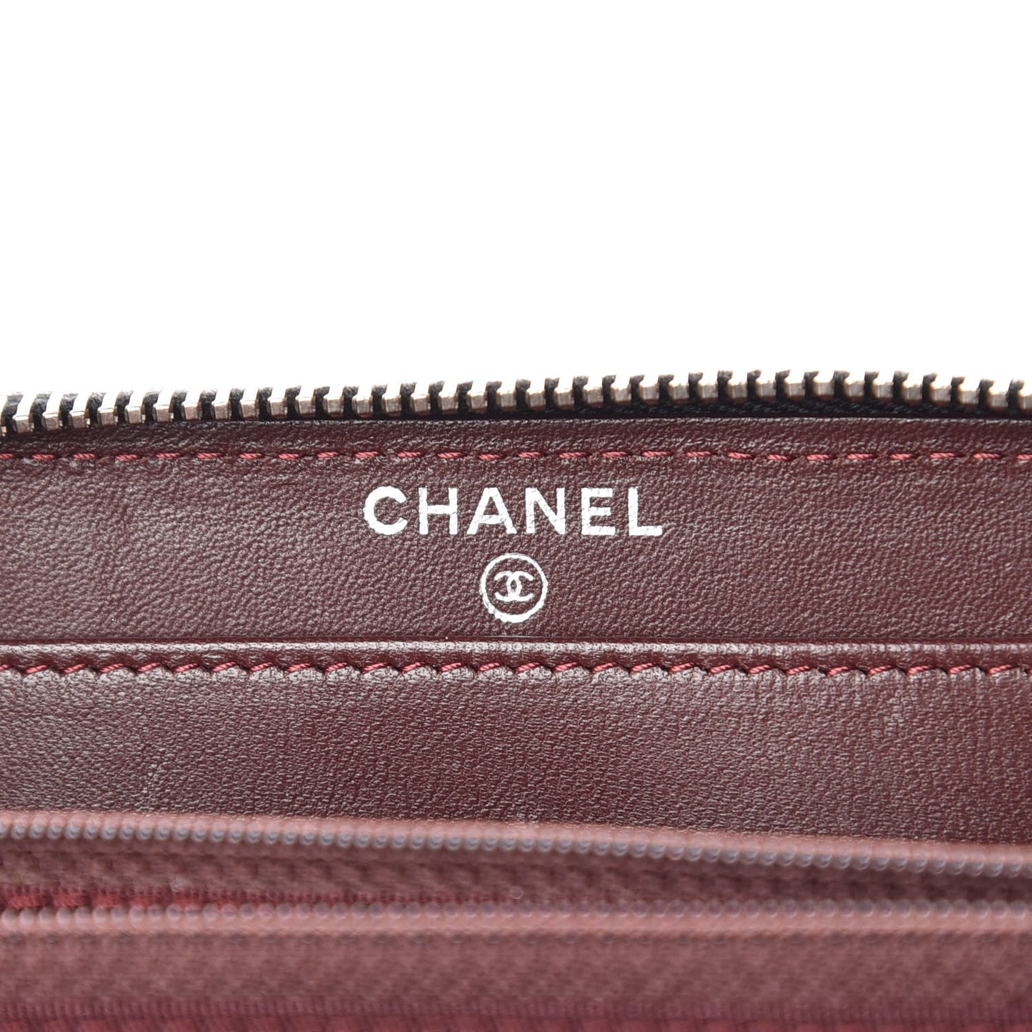 Lambskin Quilted Large Gusset Zip Around Wallet Black