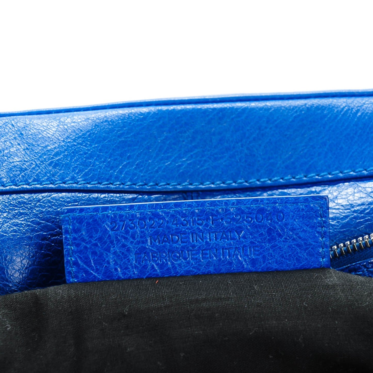 Agneau Arena Classic Hardware Medium Clip Bleu Lazuli