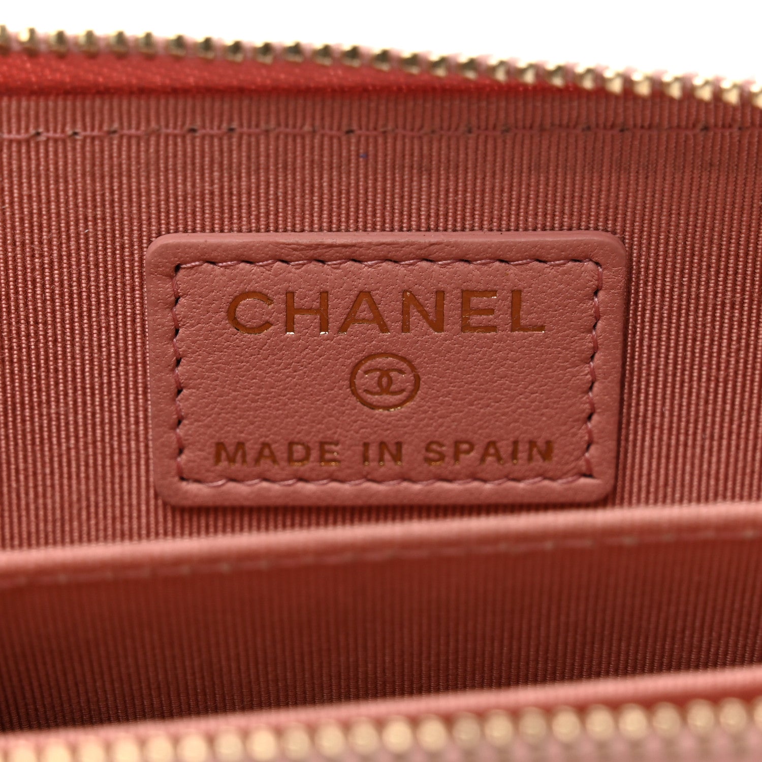 Chanel Lambskin Quilted Zip Around Coin Purse Light Pink 6 of 8