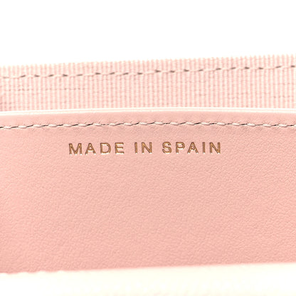 Chanel Caviar Quilted Crystal Enamel Flap Card Holder Pink 7 of 9