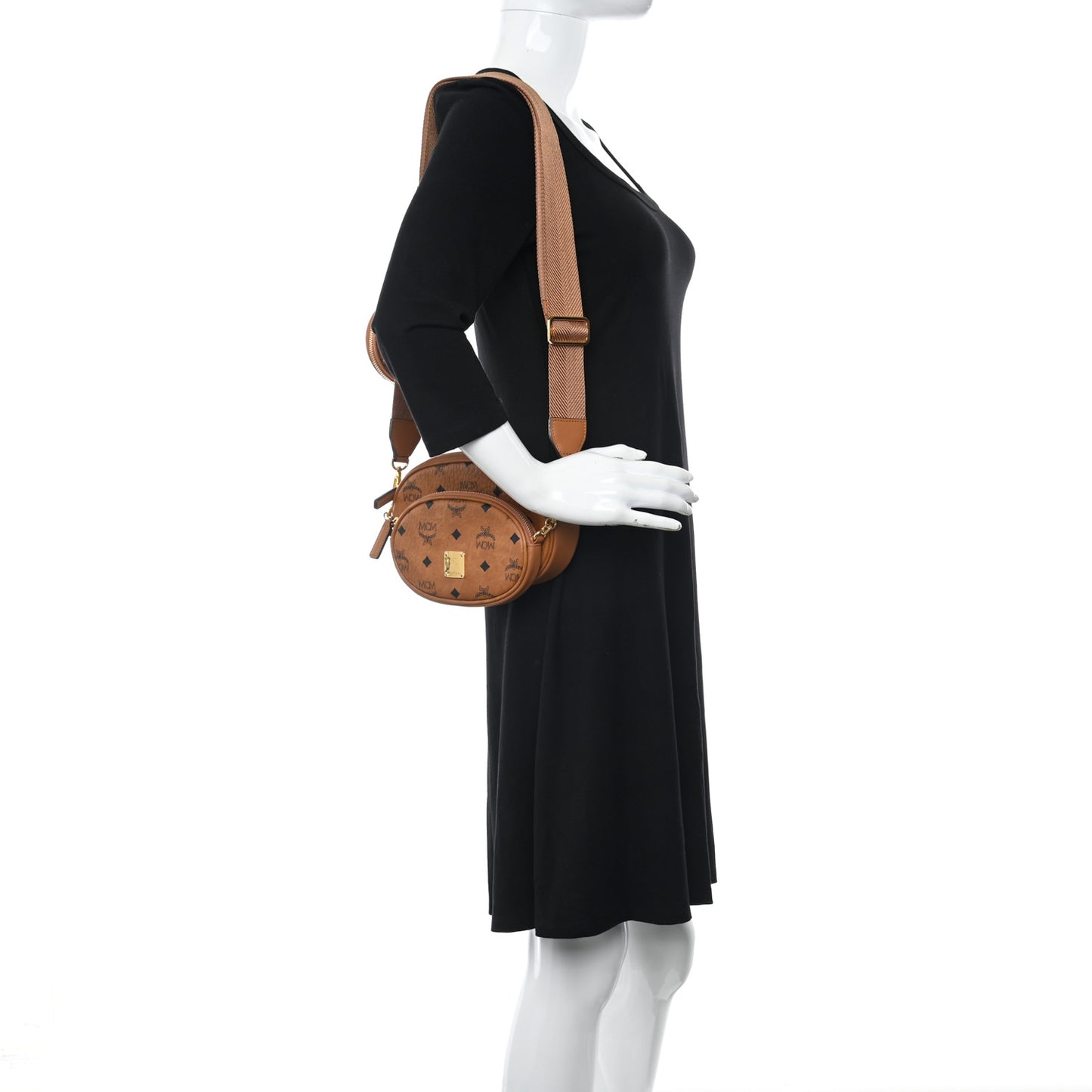 Visetos Small Aren Multifunction Crossbody Pouch Cognac