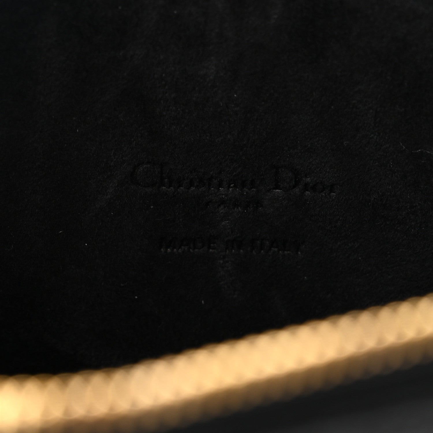 Christian Dior Grained Calfskin Caro Double Pouch Black 6 of 10