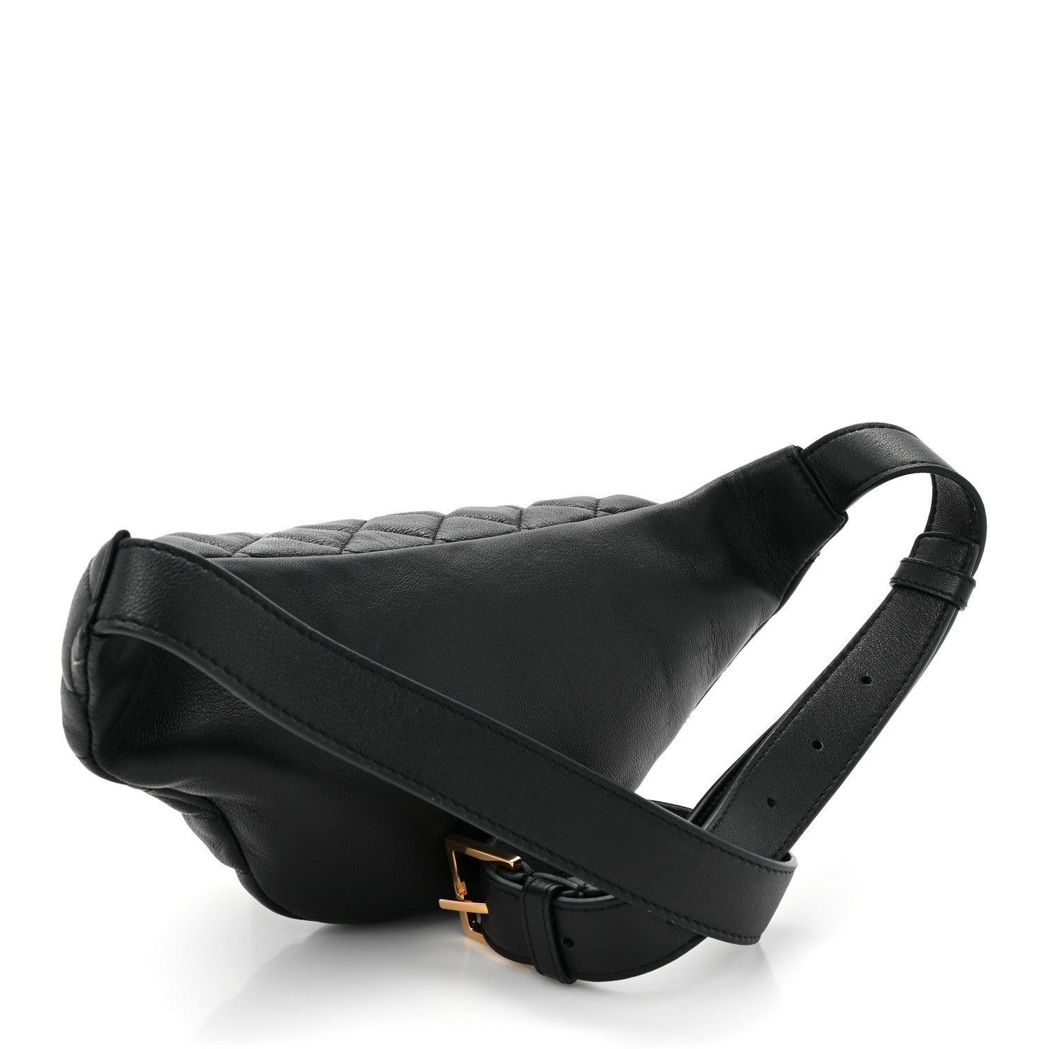 Versace Nappa Quilted Medusa Belt Bag Black 3 of 9