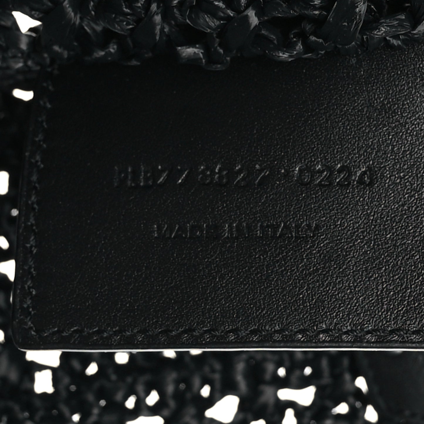 Raffia Monogram Le 5 A 7 Medium Tote Black