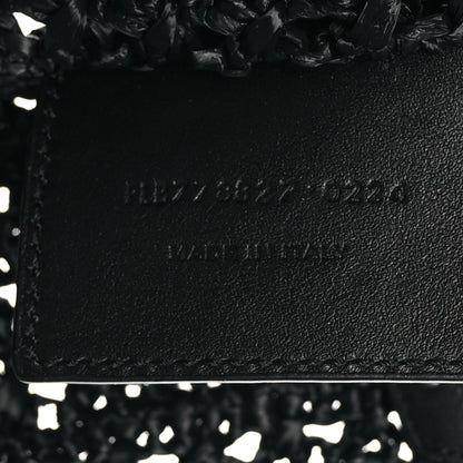 Saint Laurent Raffia Monogram Le 5 A 7 Medium Tote Black 7 of 10