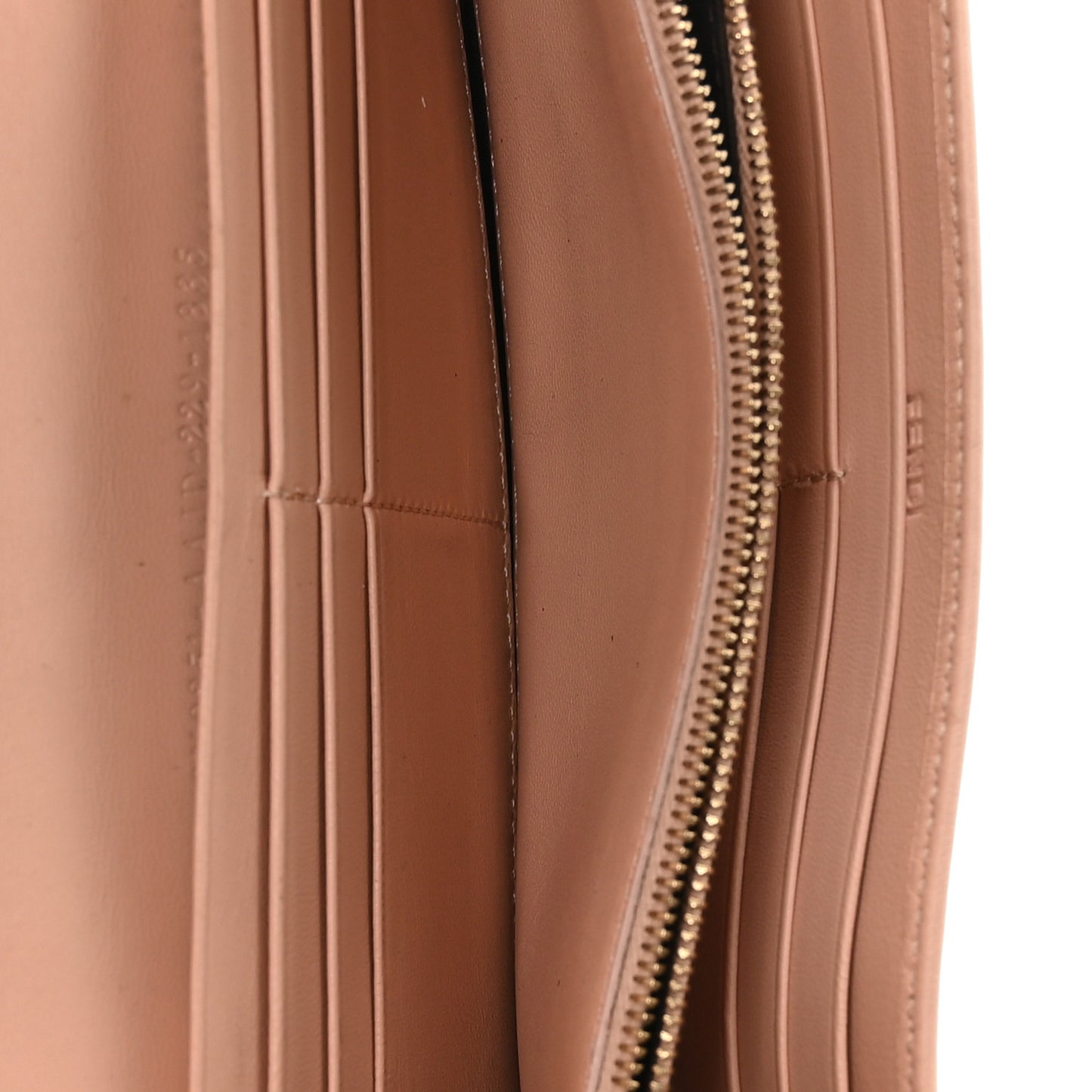 Nappa Matisse FF Embossed Continental Wallet Rose Quarzo