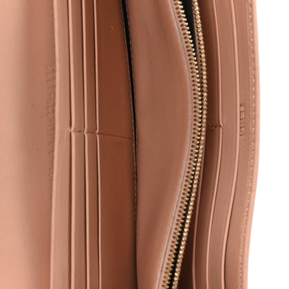 Fendi Nappa Matisse FF Embossed Continental Wallet Rose Quarzo 5 of 8