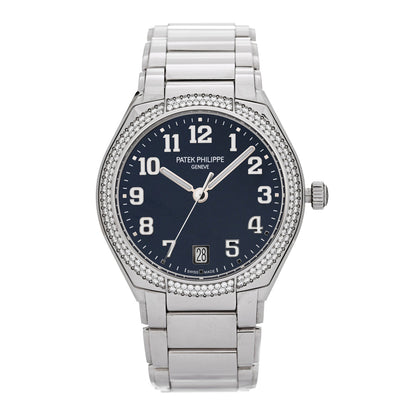 Patek Philippe Stainless Steel Diamond 36mm Twenty-4 Automatic Watch Blue 7300/1200A-001 1 of 5