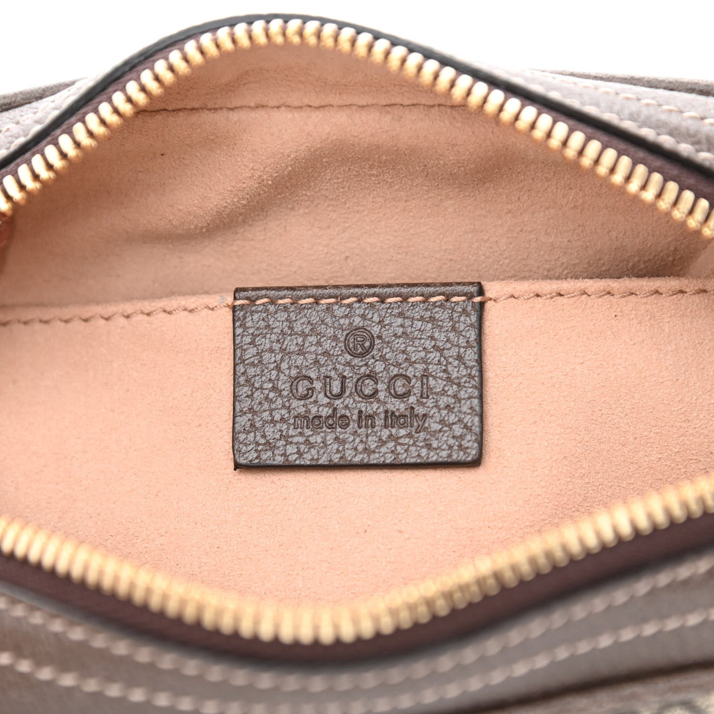 GG Supreme Monogram Web Small Ophidia Belt Bag 85 34 Dark Brown
