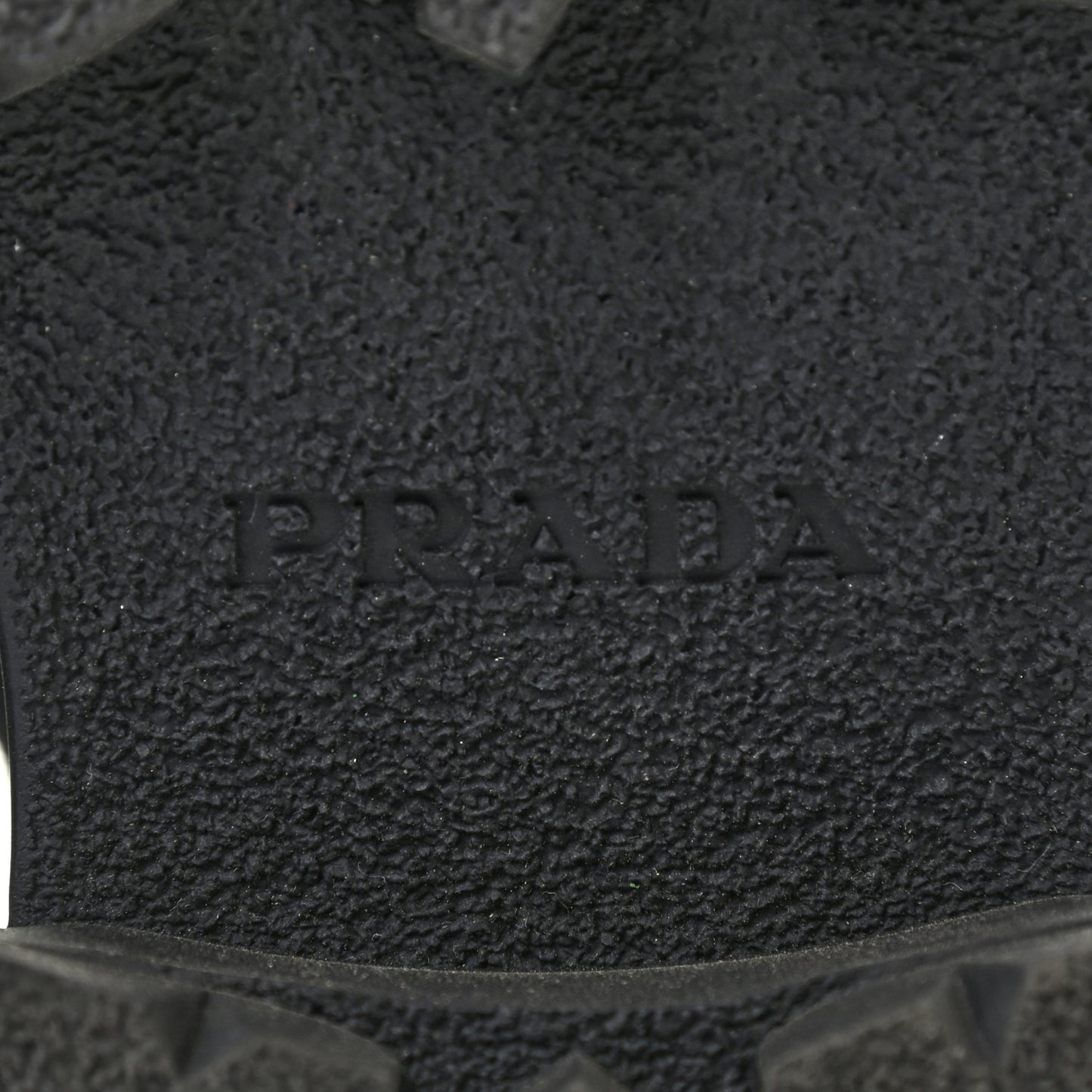 Vitello Lux Nylon Metal Triangle Logo Monolith Pouch Pocket 55mm Tall Combat Boots 35 Black