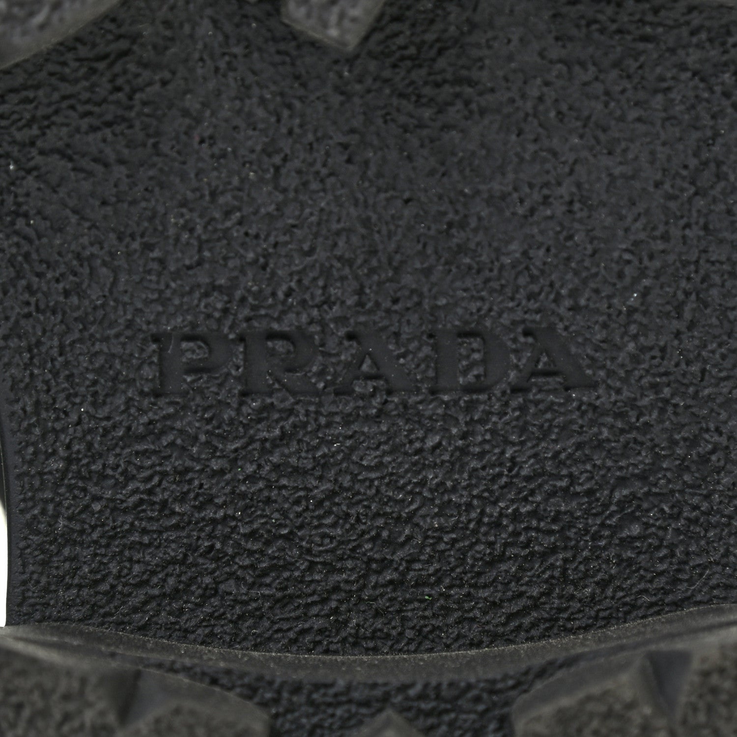 Prada Vitello Lux Nylon Metal Triangle Logo Monolith Pouch Pocket 55mm Tall Combat Boots 35 Black 6 of 8