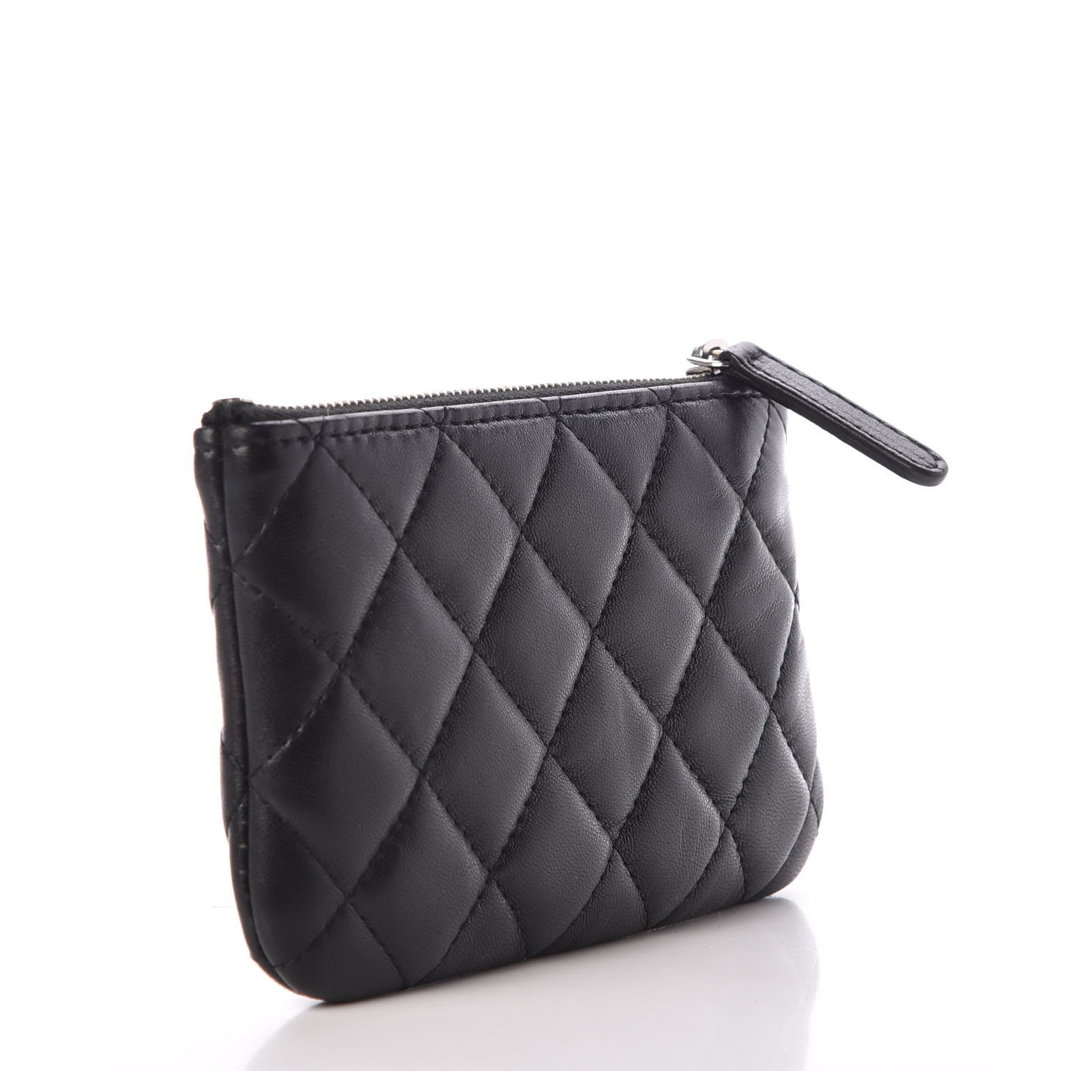 Chanel Lambskin Quilted Small Cosmetic Case Black 3 of 7
