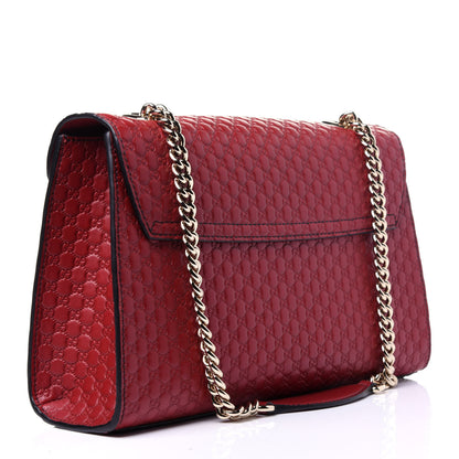 Gucci Microguccissima Medium Emily Chain Shoulder Bag Red 3 of 11