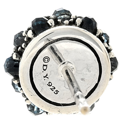 David Yurman Sterling Silver Peridot Blue Topaz Cable Berries Earrings 4 of 4