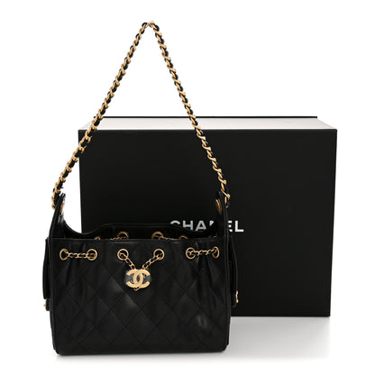 Chanel Caviar Quilted Mini Chanel 25 Handbag Black 11 of 11