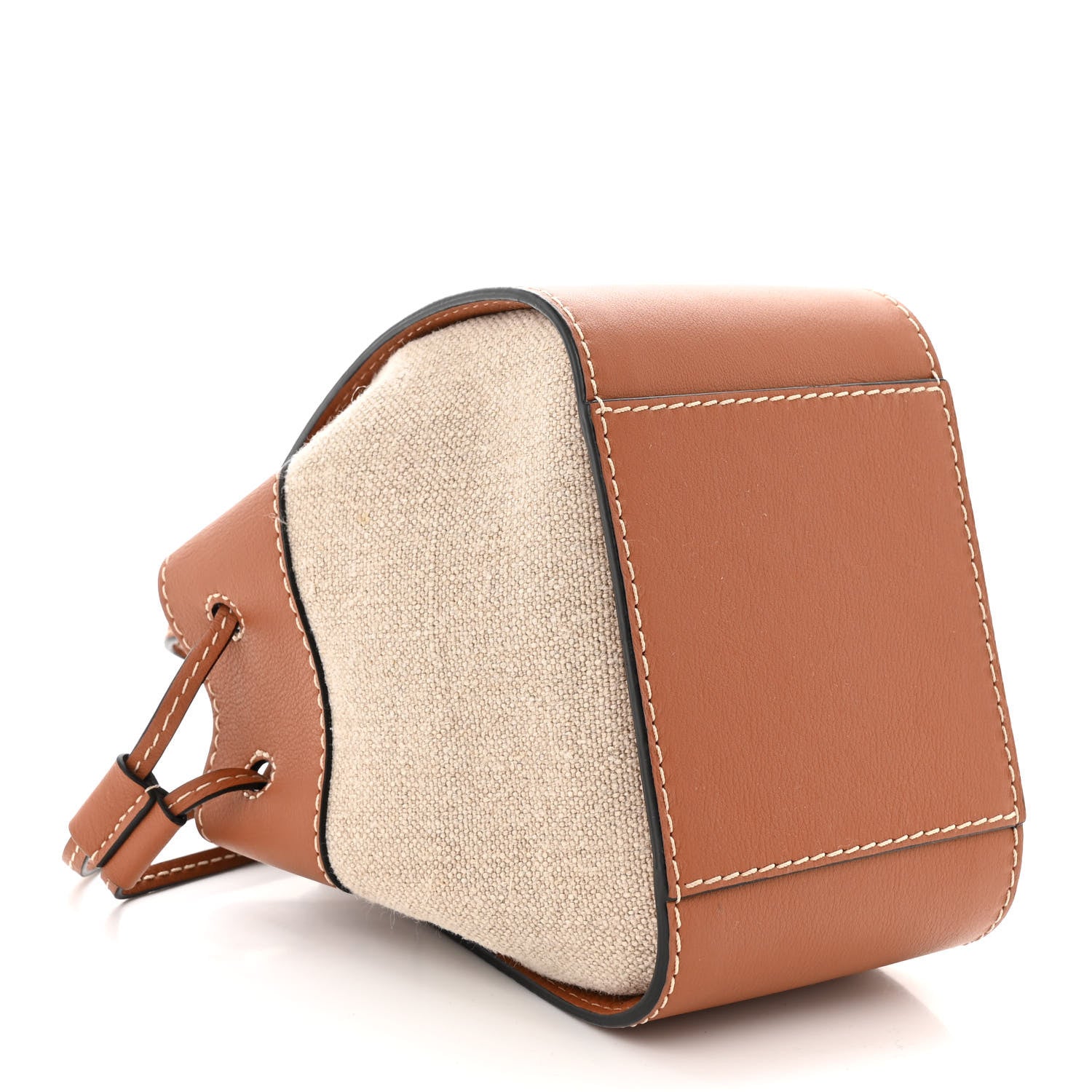 Loewe Calfskin Canvas Mini Hammock Shoulder Bag Natural Tan 4 of 10