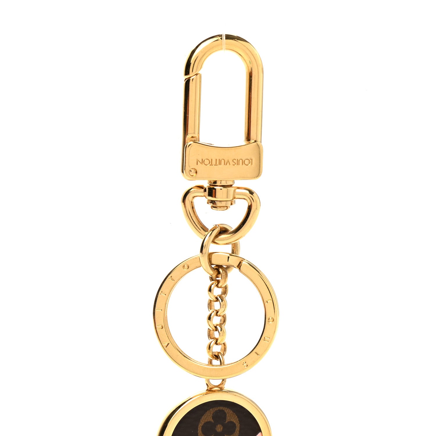 Louis Vuitton Metal Monogram Into The Flower Bag Charm Key Holder 3 of 4