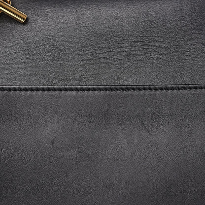 Chloe Suede Smooth Calfskin Drew Shoulder Bag Black 9 of 10