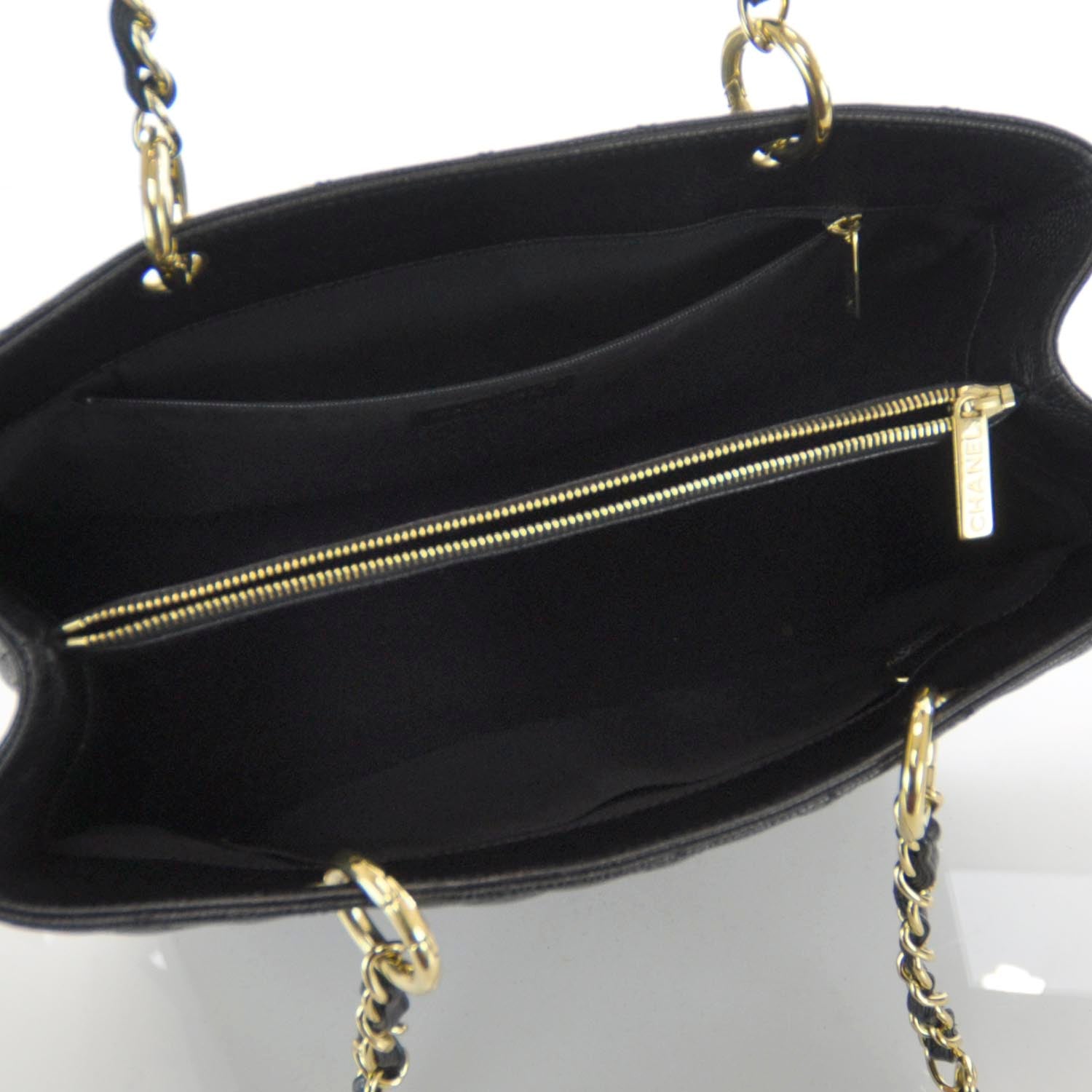 Chanel Caviar Grand Shopping Tote GST Black 5 of 7