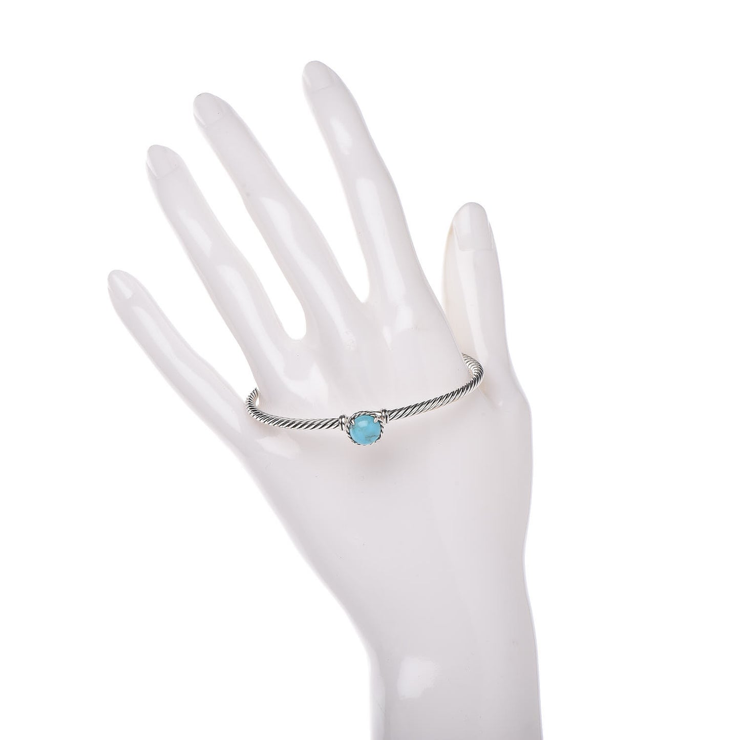 Sterling Silver Turquoise 3mm Chatelaine Bracelet